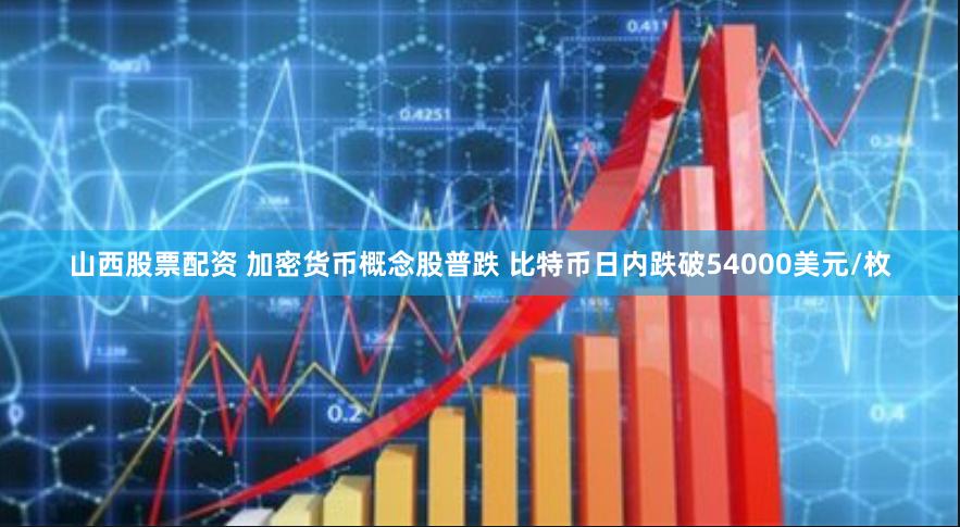 山西股票配资 加密货币概念股普跌 比特币日内跌破54000美元/枚