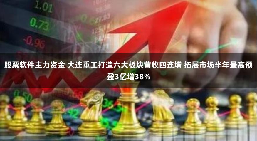 股票软件主力资金 大连重工打造六大板块营收四连增 拓展市场半年最高预盈3亿增38%