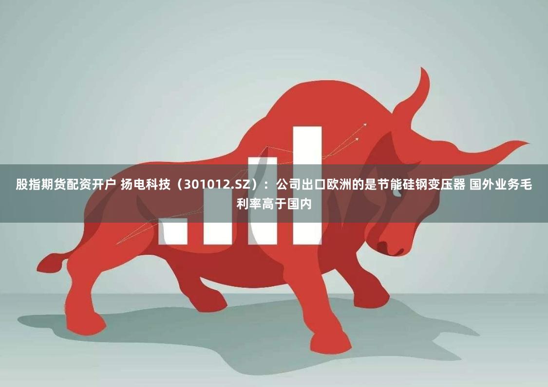 股指期货配资开户 扬电科技（301012.SZ）：公司出口欧洲的是节能硅钢变压器 国外业务毛利率高于