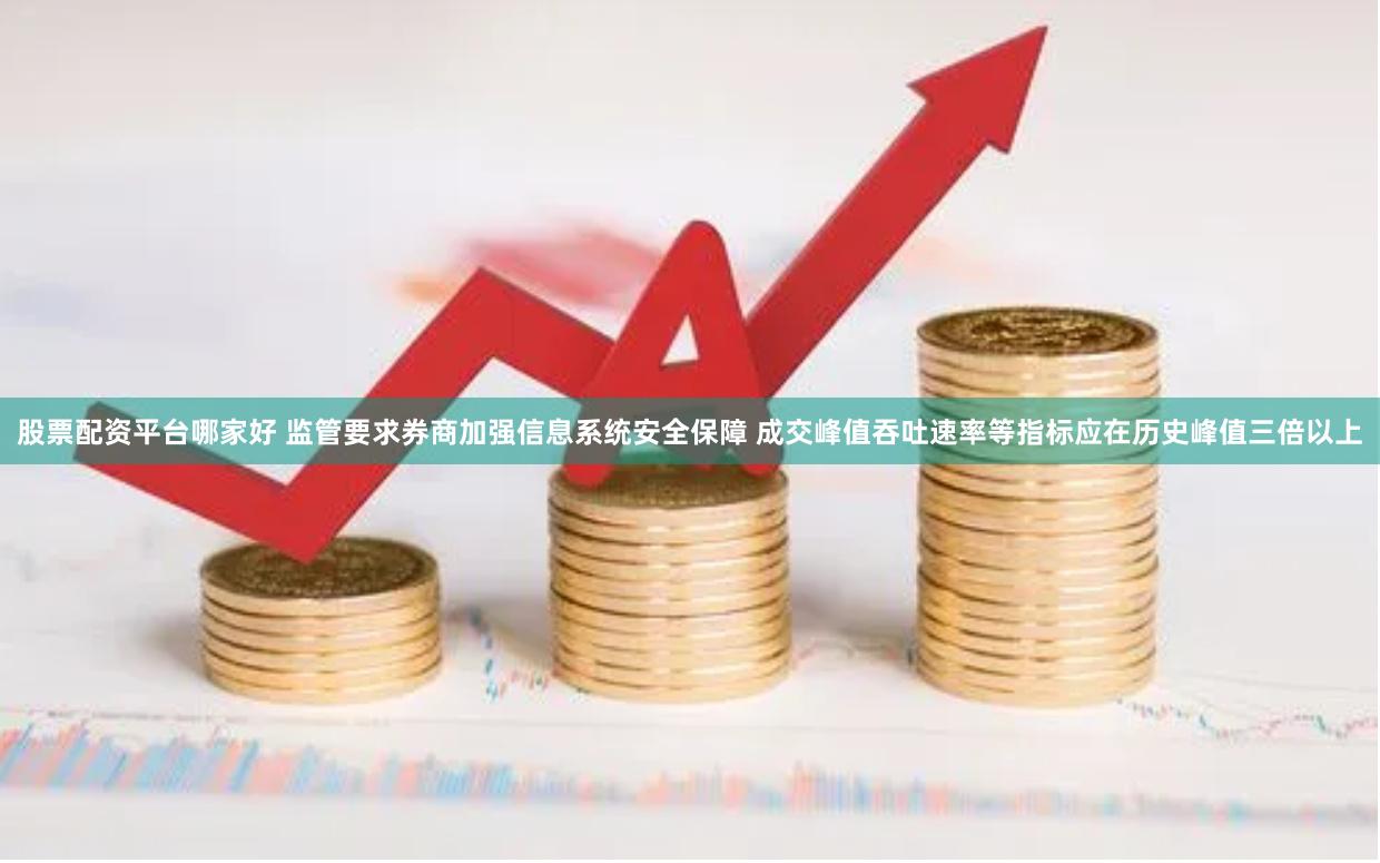 股票配资平台哪家好 监管要求券商加强信息系统安全保障 成交峰值吞吐速率等指标应在历史峰值三倍以上