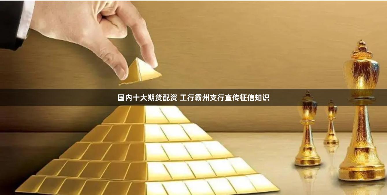 国内十大期货配资 工行霸州支行宣传征信知识